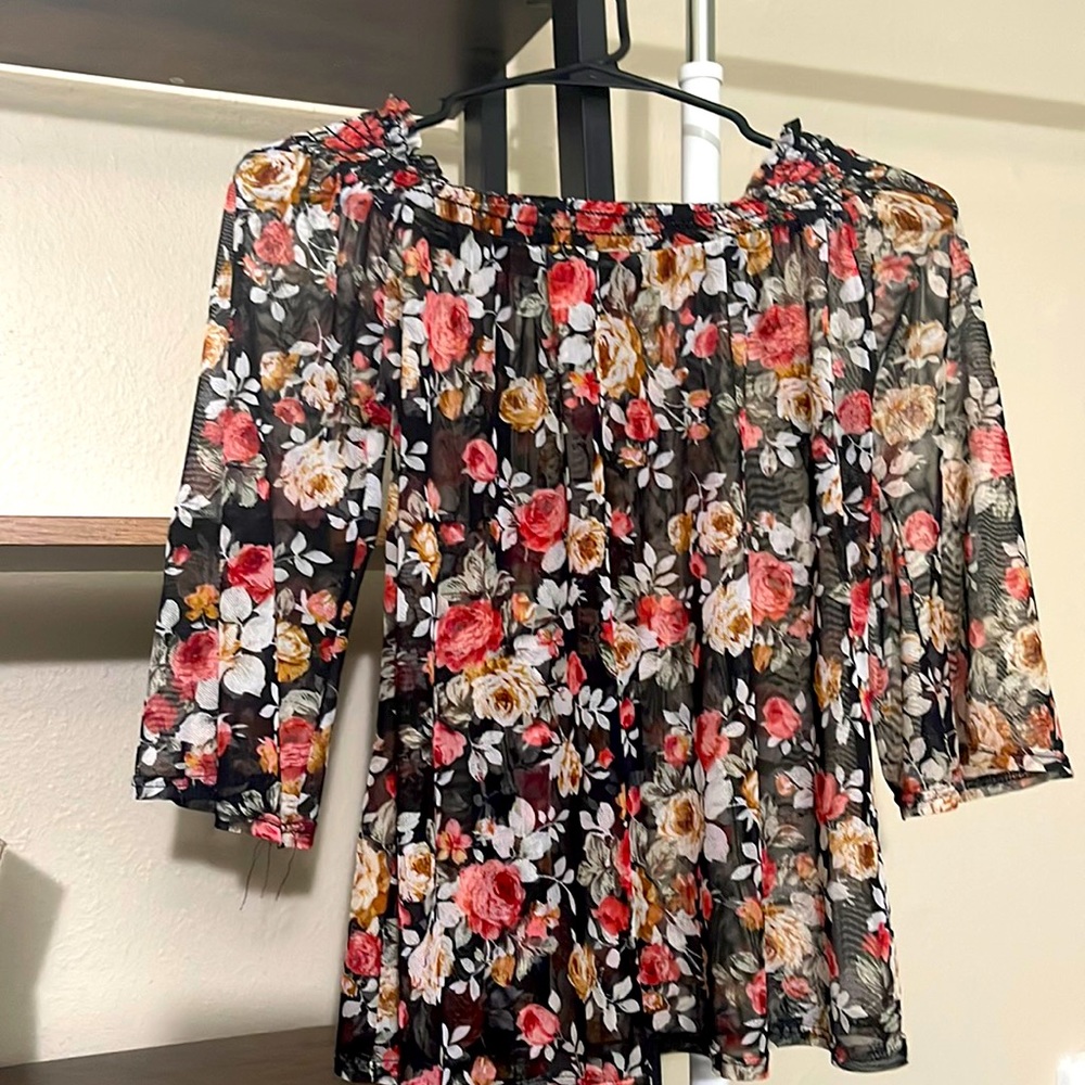 Off The Shoulder Mesh top